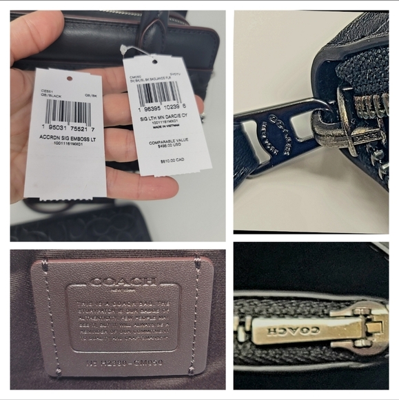 COACH NWT Purse Bag Satchel Crossby RARE Embossed Debossed LEATHER - Picture 13 of 14